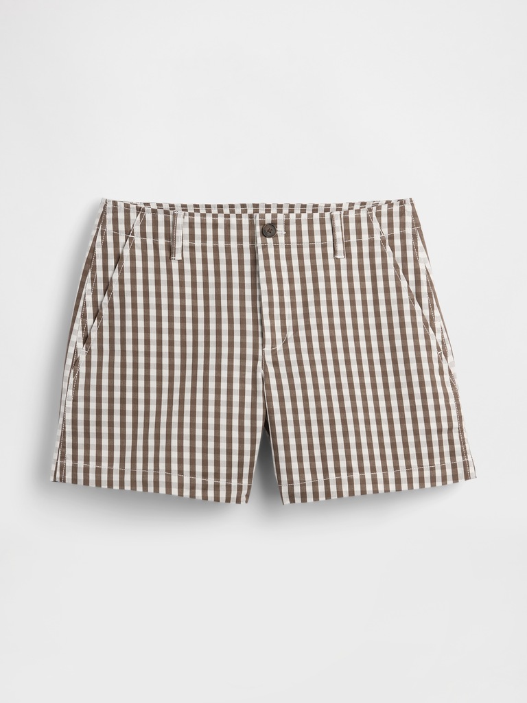 5" Mid Rise Downtown Khaki Shorts