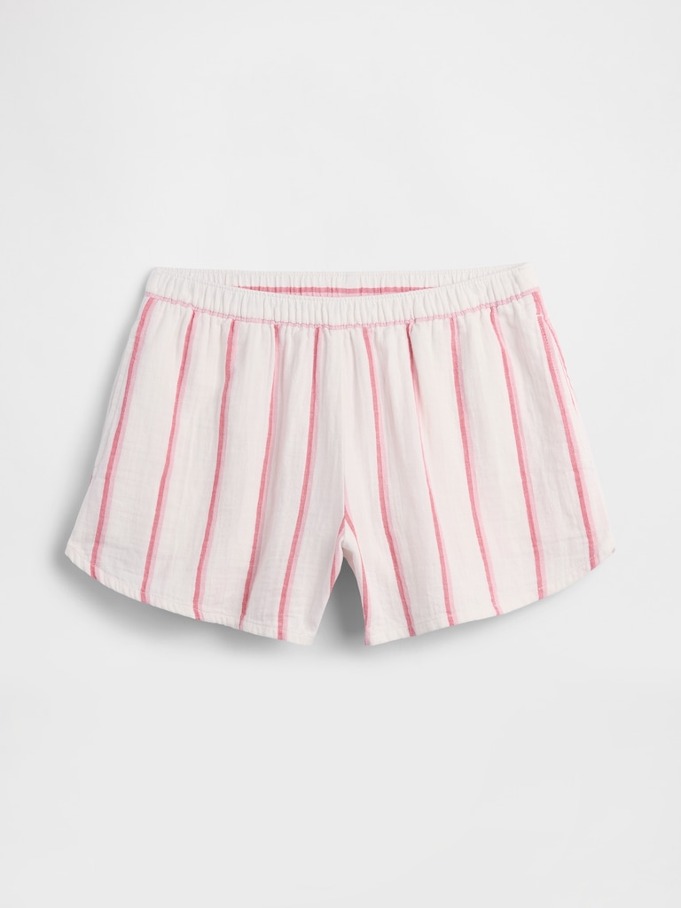 4" High Rise Relaxed Pull-On Gauze Shorts