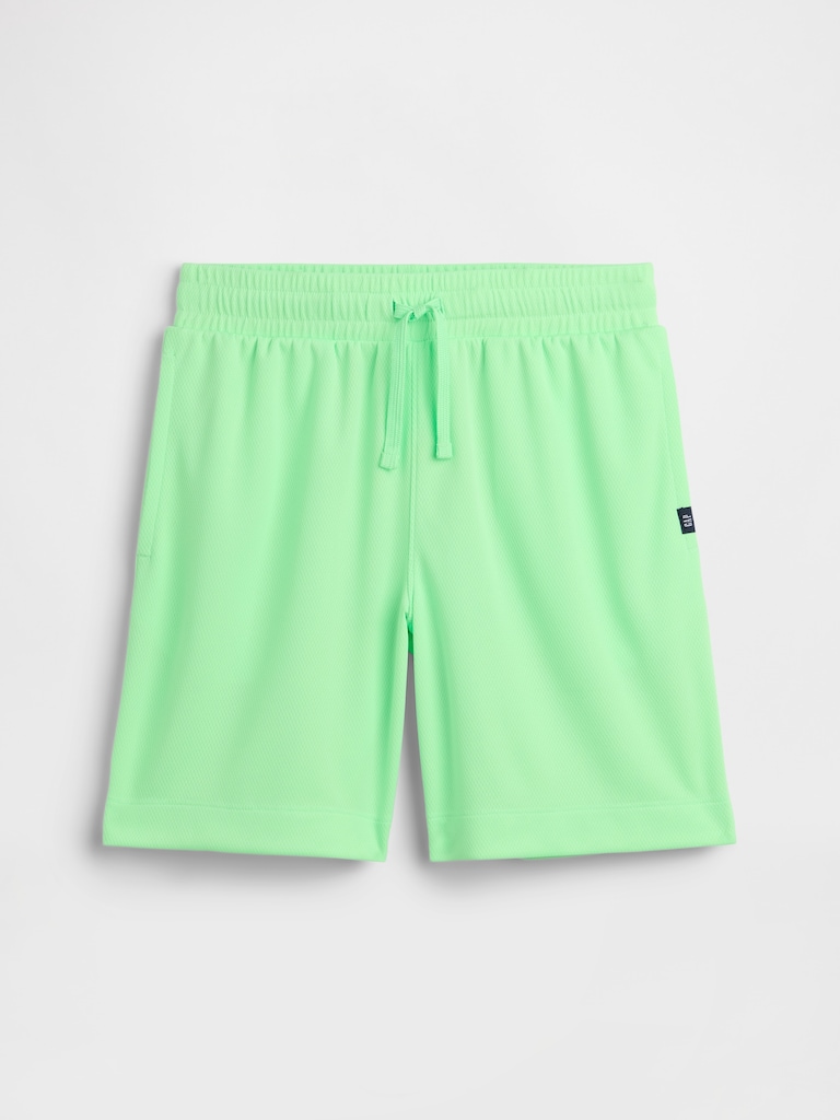 Kids 100% Recycled Pull-On Mesh Shorts