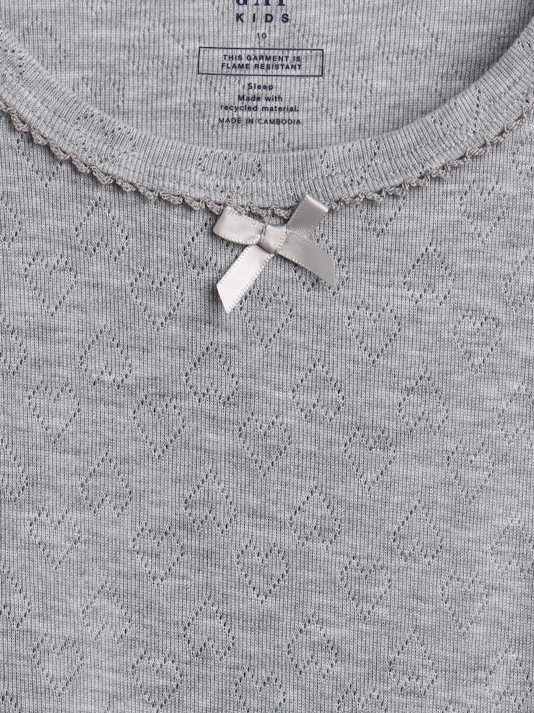 Kids Recycled Pointelle PJ T-Shirt