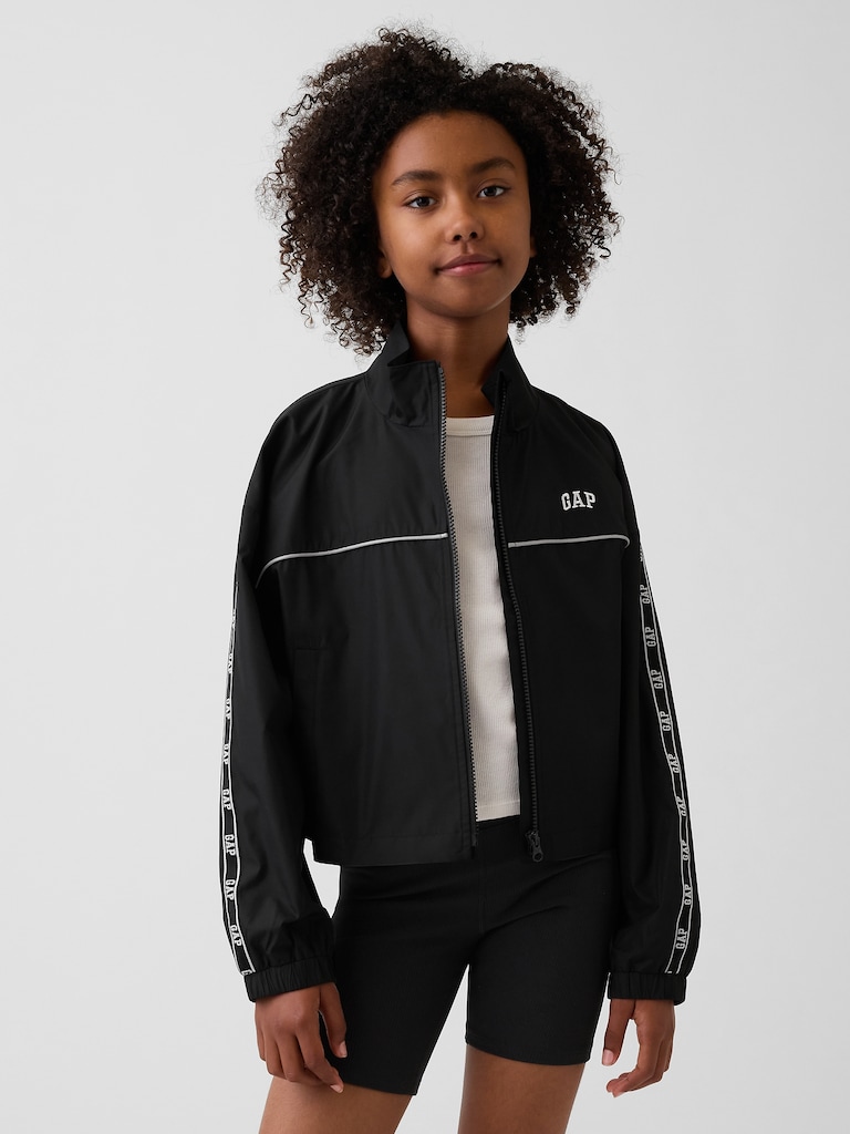 Kids Relaxed Logo Windbreaker Jacket