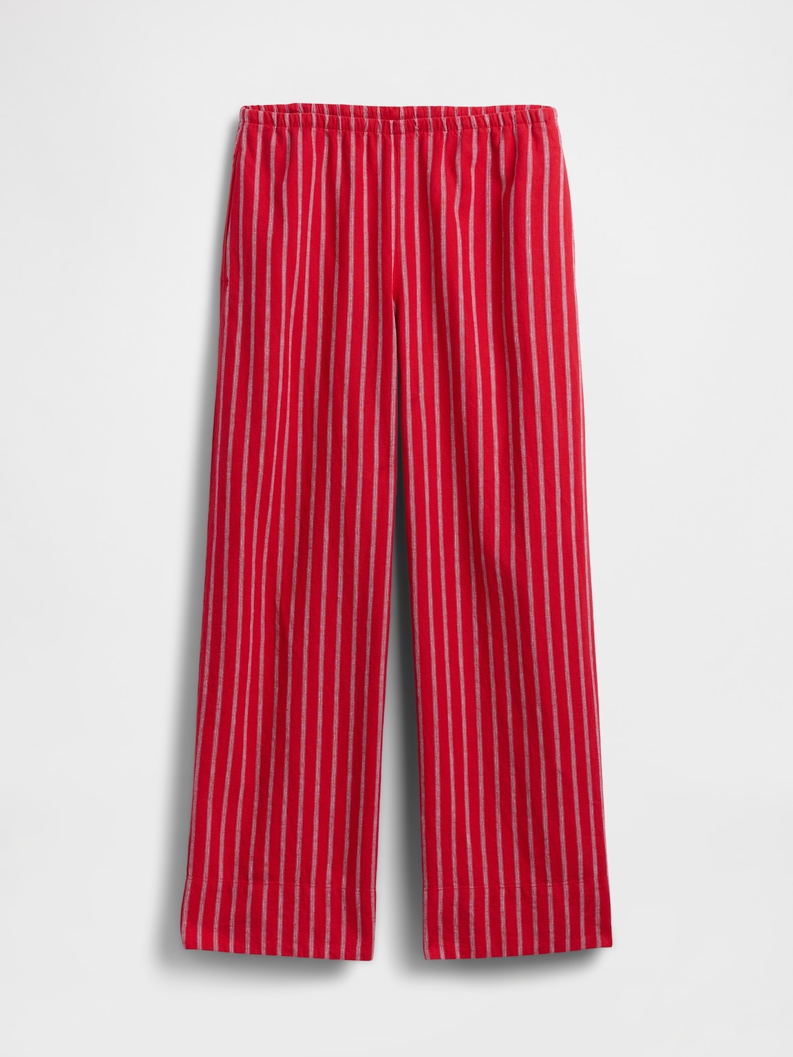 Linen-Blend Easy Wide-Leg Pants