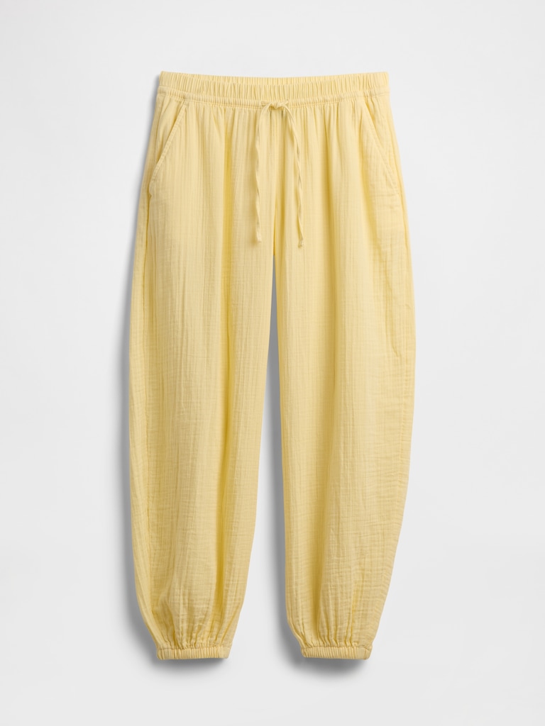 Cotton Gauze Easy Joggers