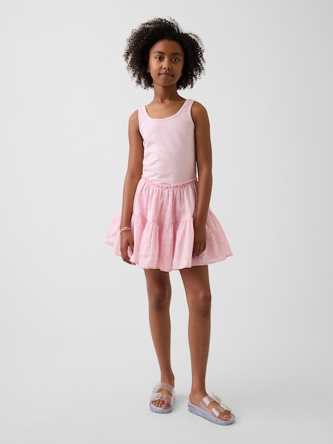 dresses girls Pink Lace Tulle High Low Ruffles Cute Flower Girl Dresses , FGS051 –  AlineBridal main image 1