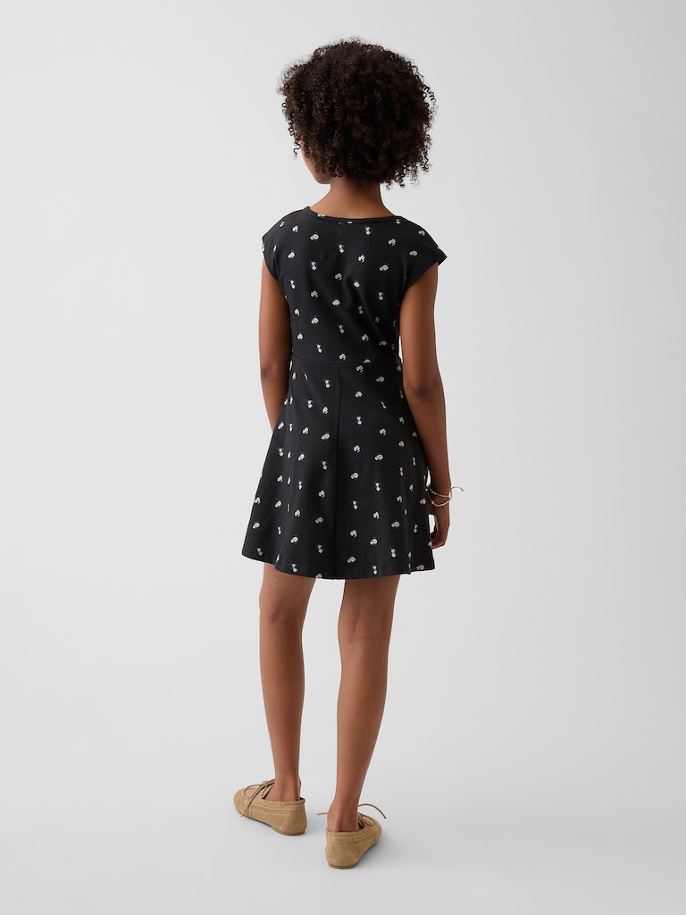 Kids Jersey Square-Neck Dress