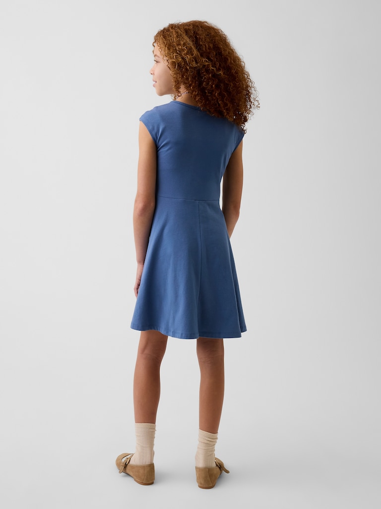 Kids Jersey Square-Neck Dress