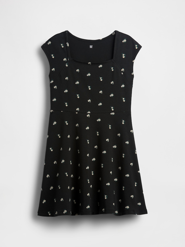 Kids Jersey Square-Neck Dress