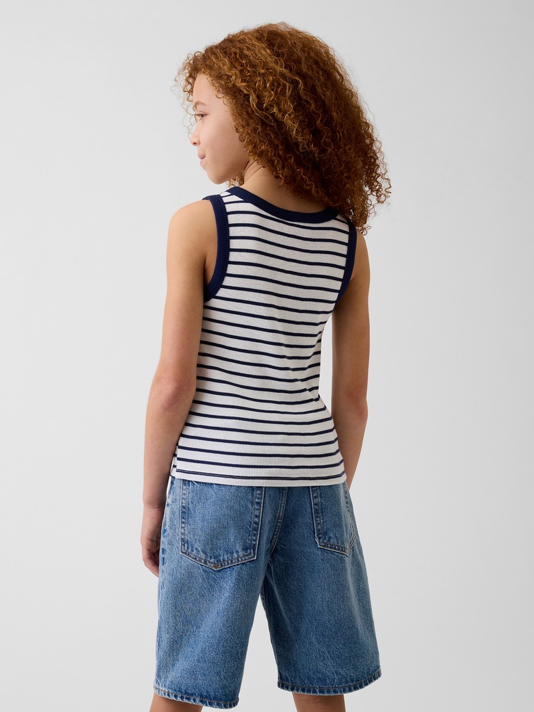 Kid Rib Scoop Tank Top