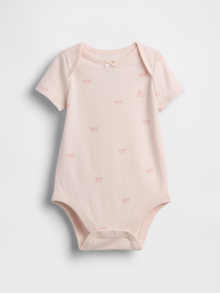 Baby First Favorites Organic Cotton Bow Bodysuit