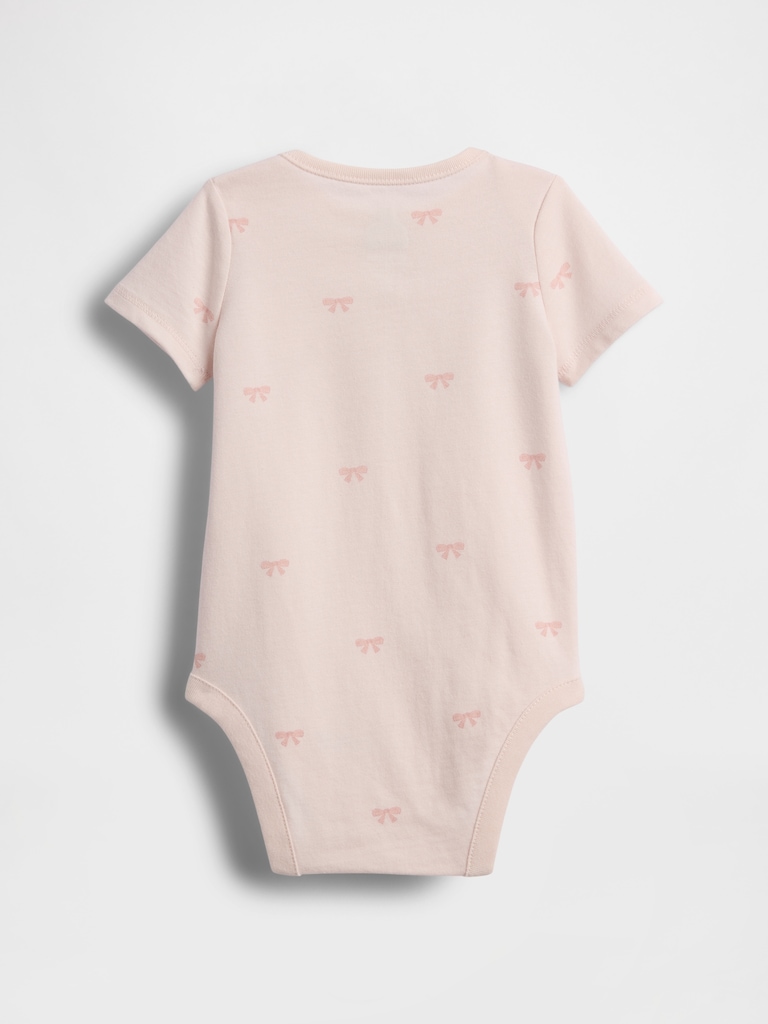 Baby First Favorites Organic Cotton Bow Bodysuit