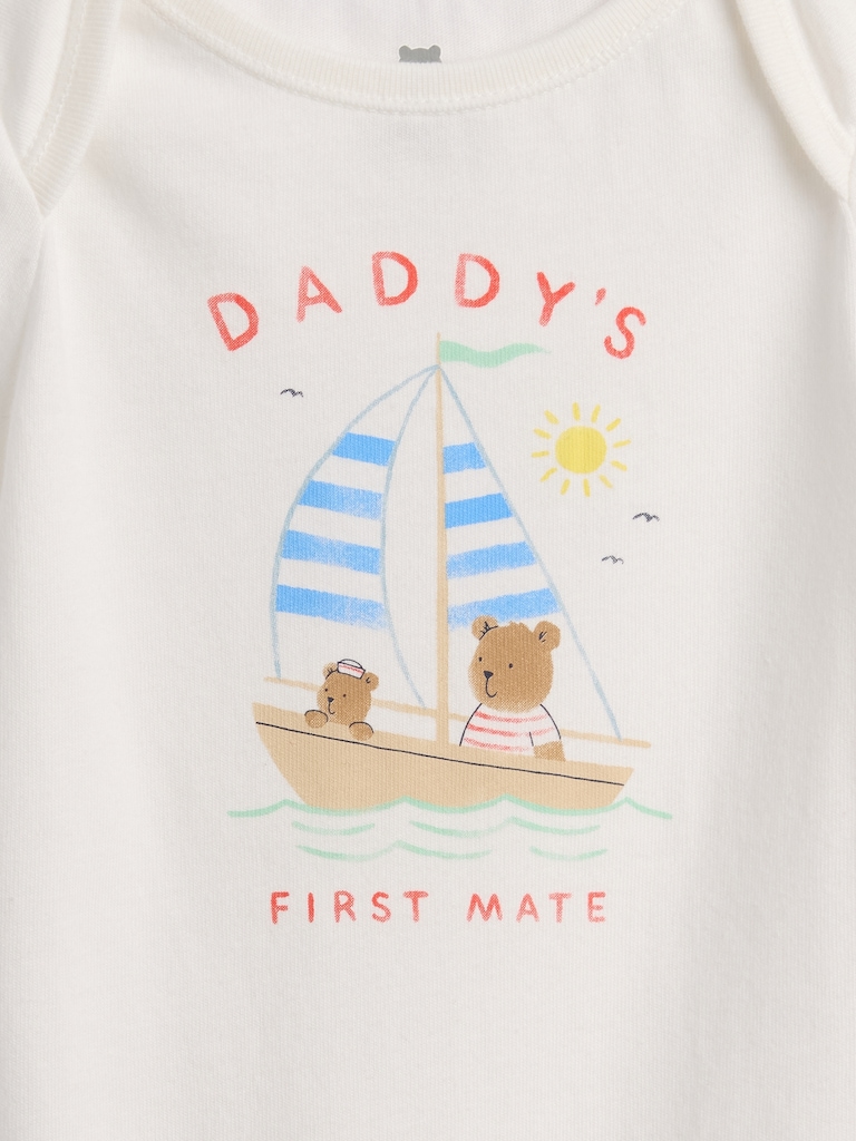 Cache-couche imprimé Premiers essentiels en coton biologique pour Bébé