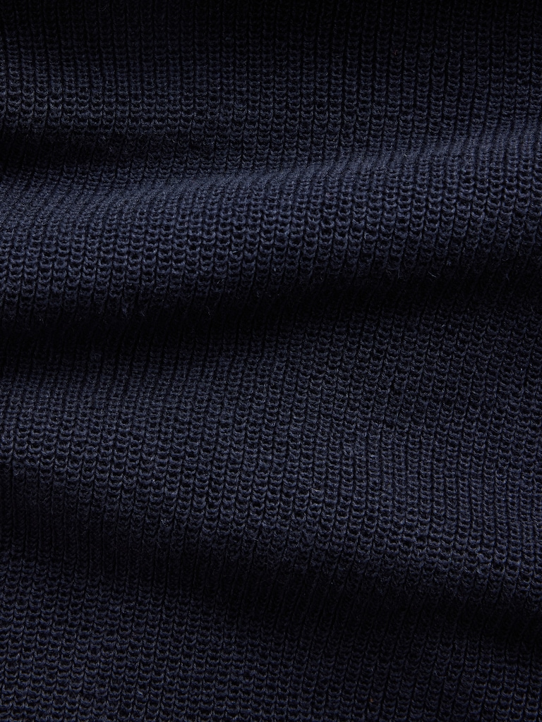 Linen-Blend Camp Polo Sweater Shirt