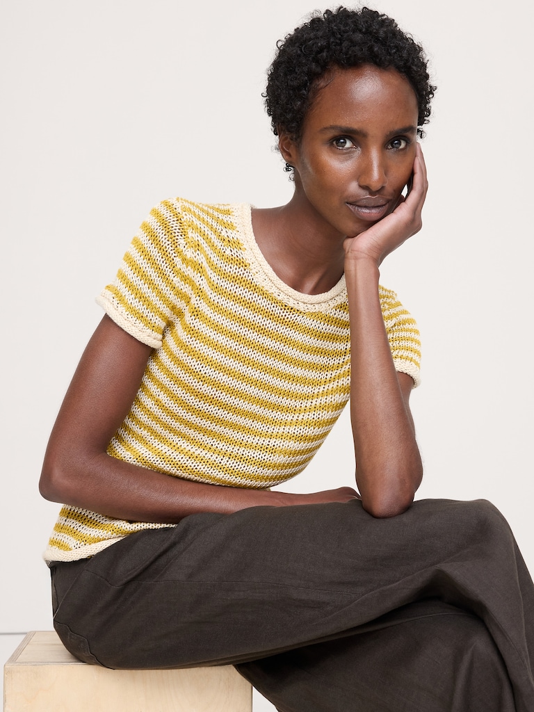 Heirloom Linen Sweater Tee