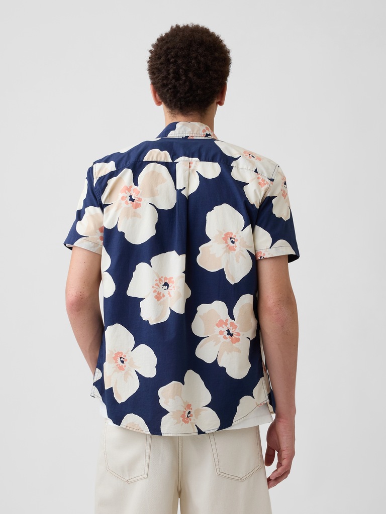 Stretch Poplin Shirt in Standard Fit