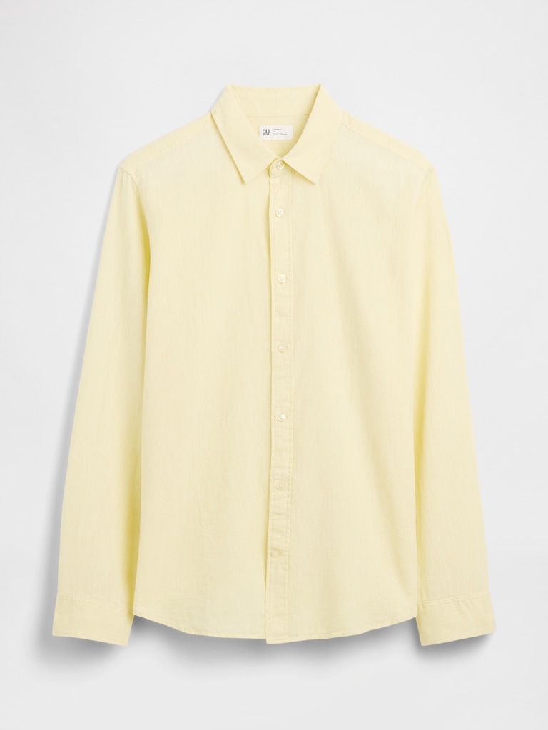 Linen-Blend Shirt in Standard Fit