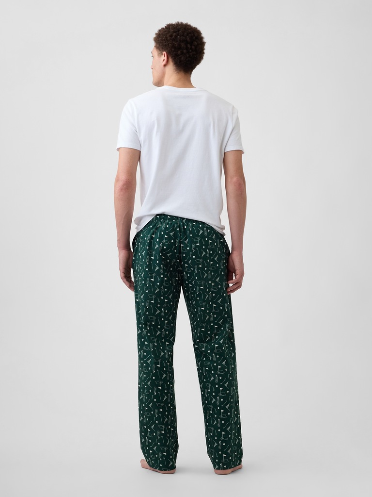 Relaxed Poplin PJ Pants