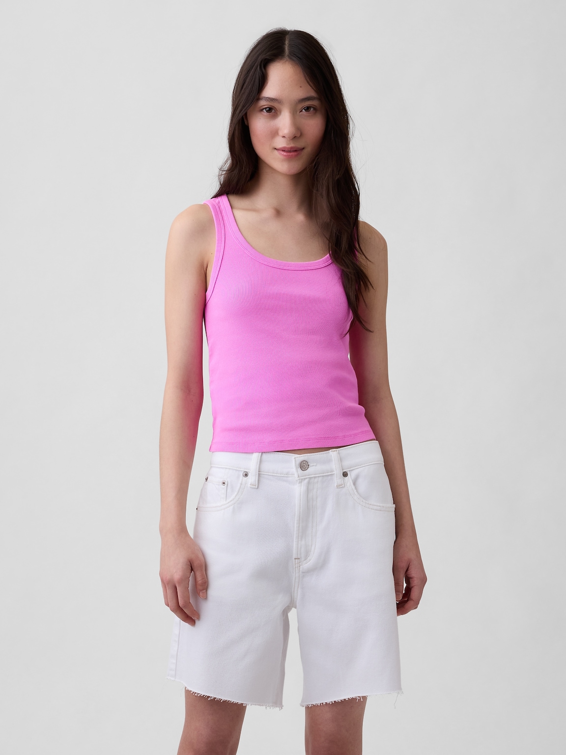 Rib Scoop Tank Top