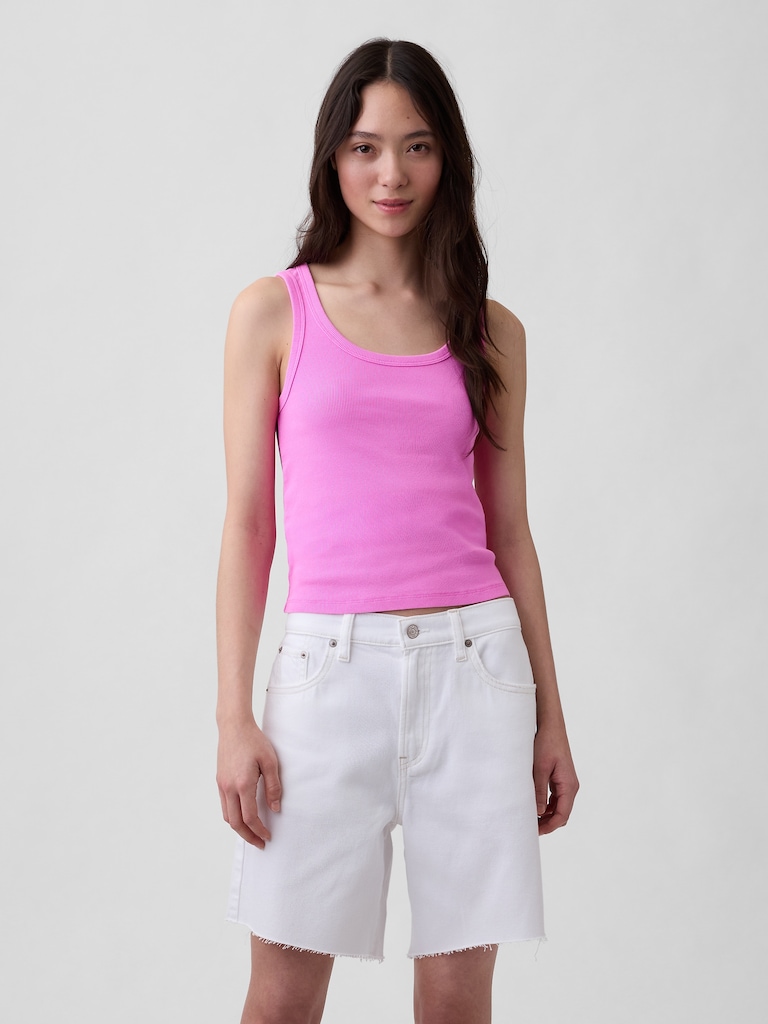 Rib Scoop Tank Top