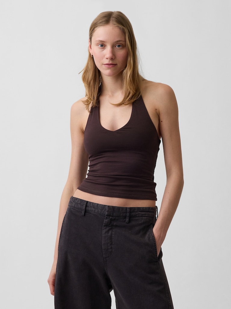 CloseKnit Halter Crop Top