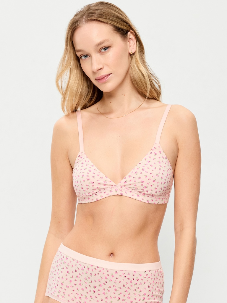Everyday Cotton Triangle Bralette