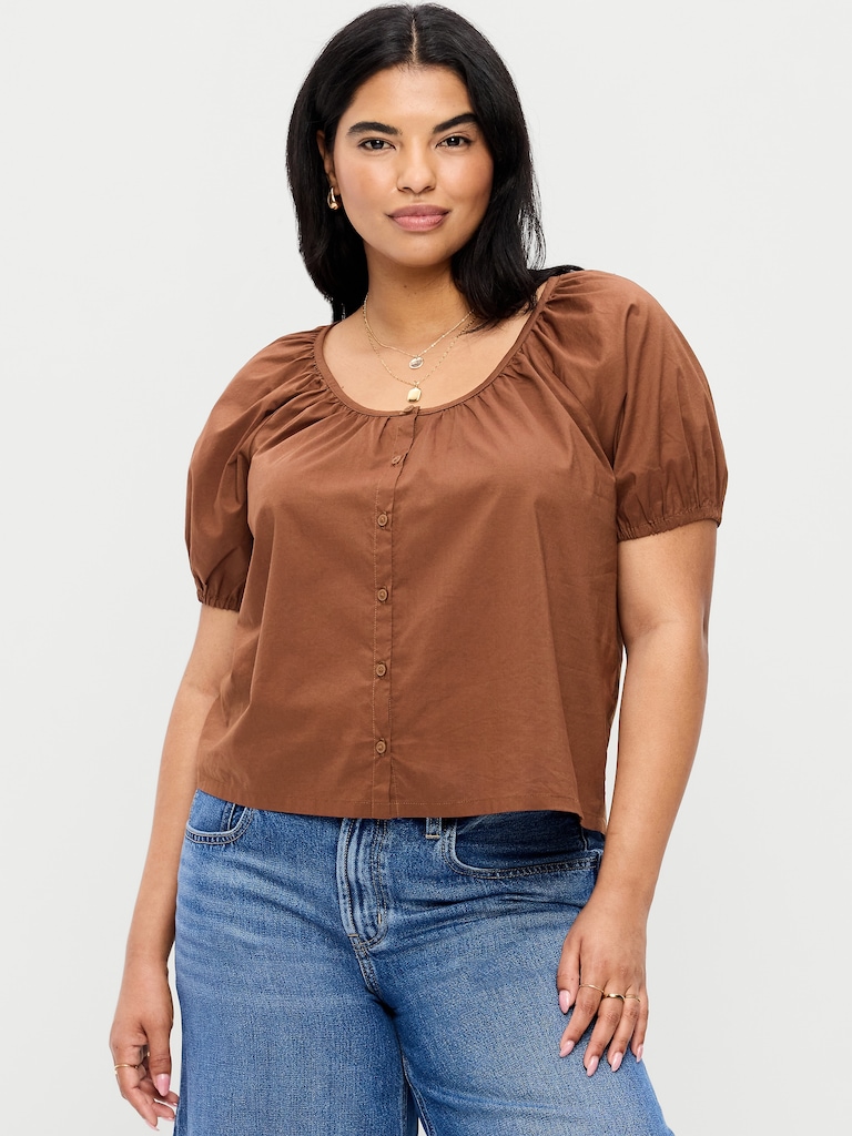 Airy Button-Down Top