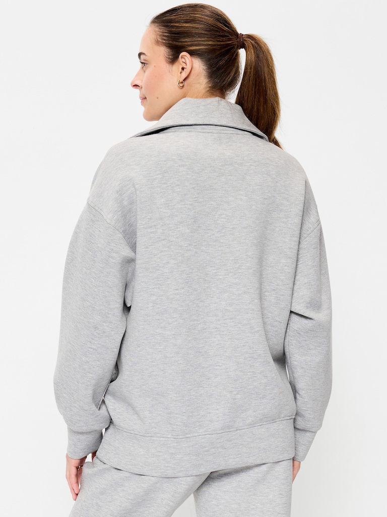Maternity Bounce Fleece Half-Zip Pullover