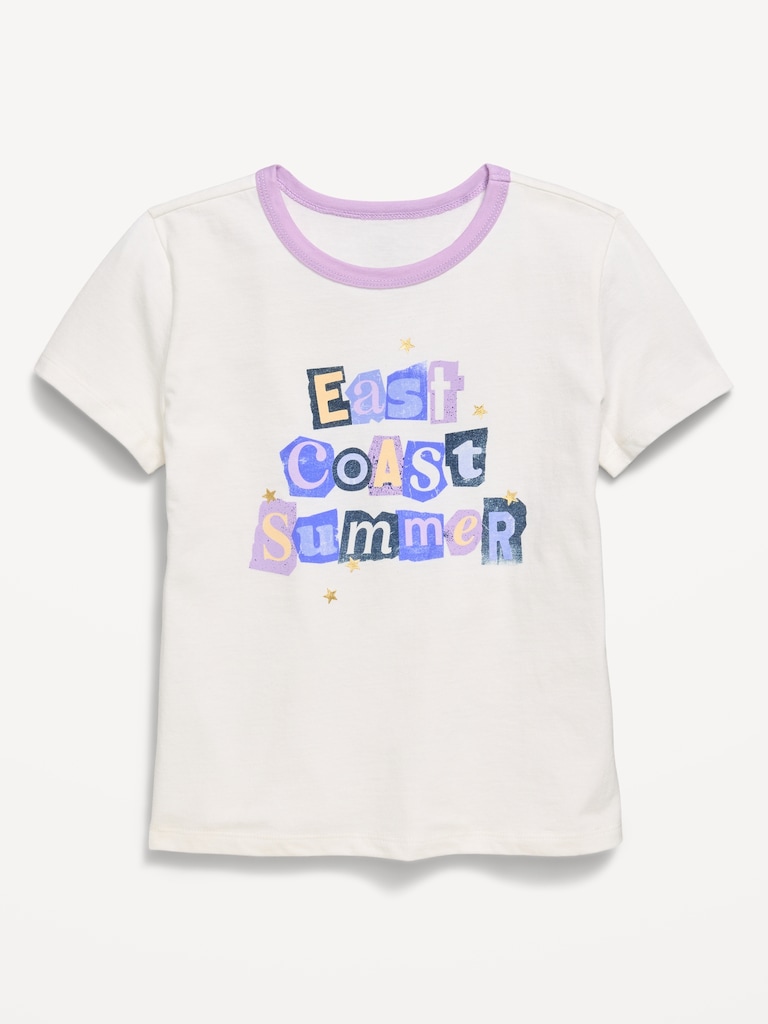 T-shirt à manches courtes à imprimé pour fille