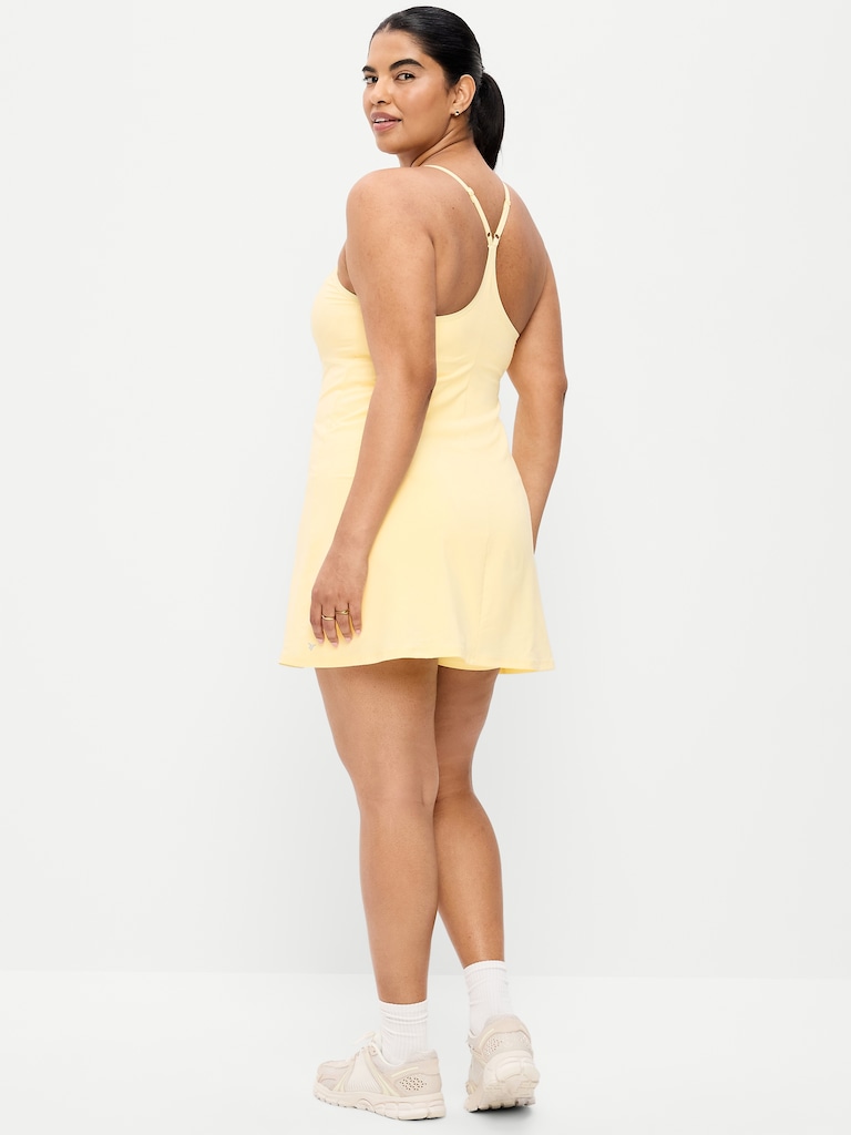 Stretch Woven Racerback Tennis Dress