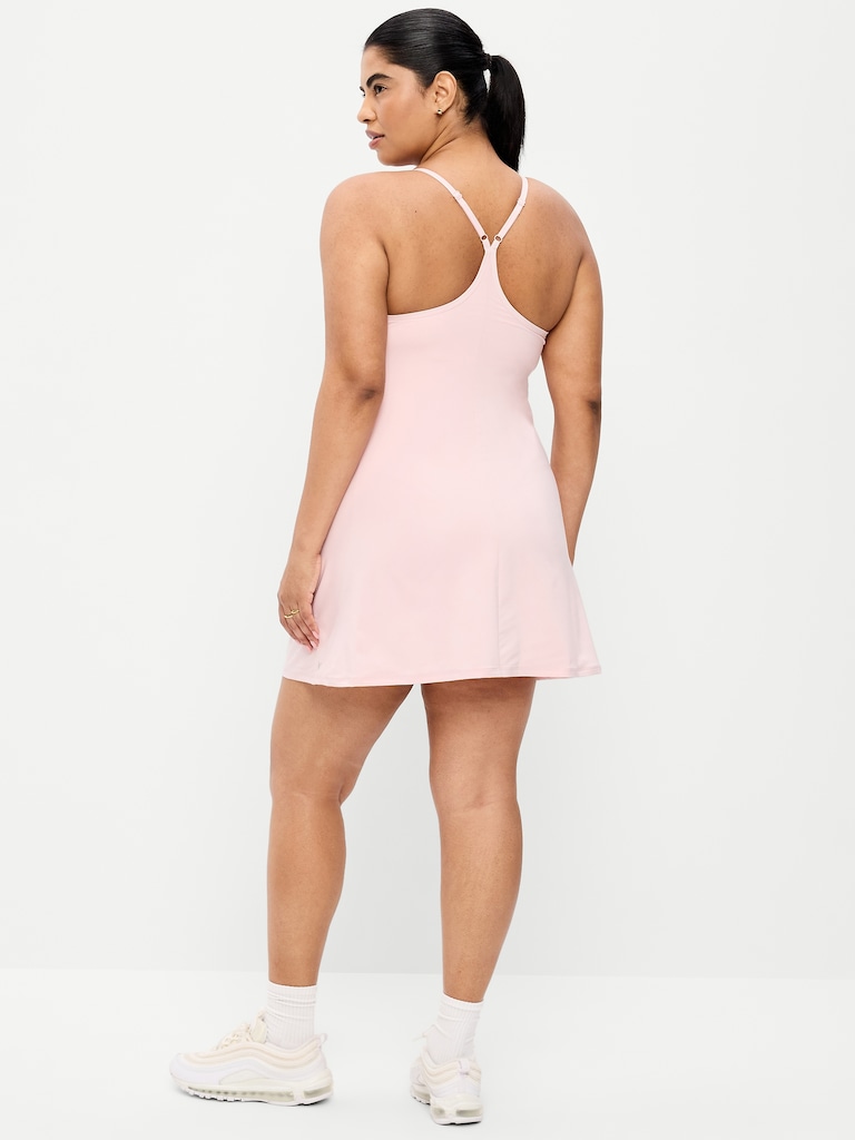 Stretch Woven Racerback Tennis Dress