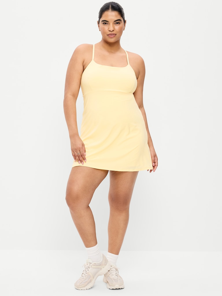 Stretch Woven Racerback Tennis Dress