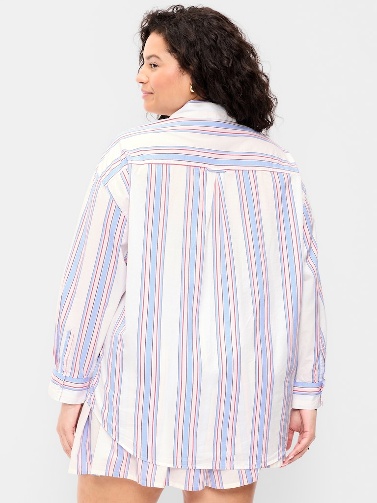 Oversized Button-Down Boyfriend Shirt