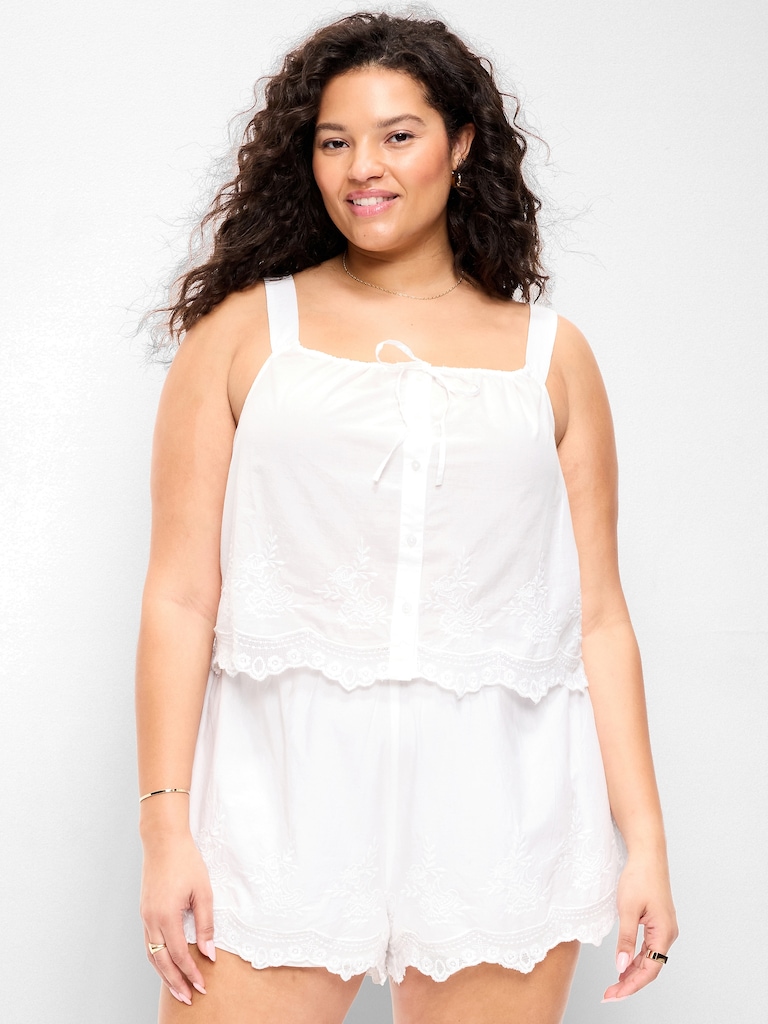 Tie-Front Cami Tank Top