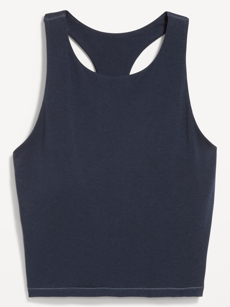 Medium Support PowerSoft High-Neck Racerback Sports Bra