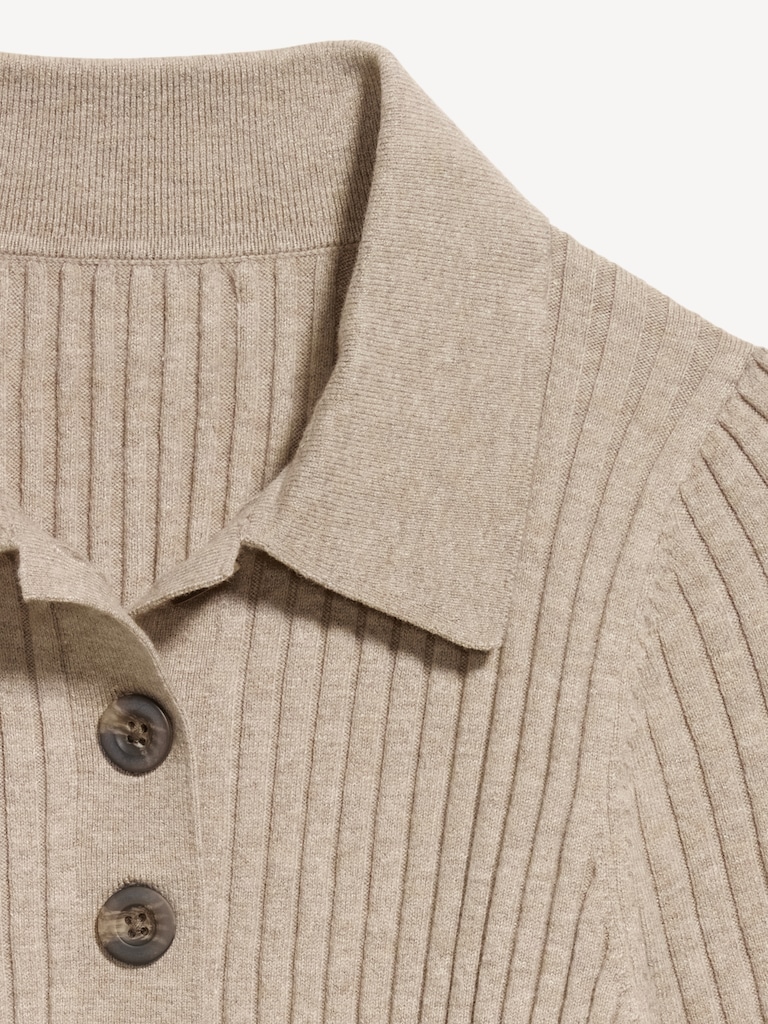 Short-Sleeve Ribbed Polo