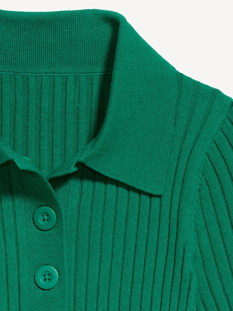Short-Sleeve Ribbed Polo