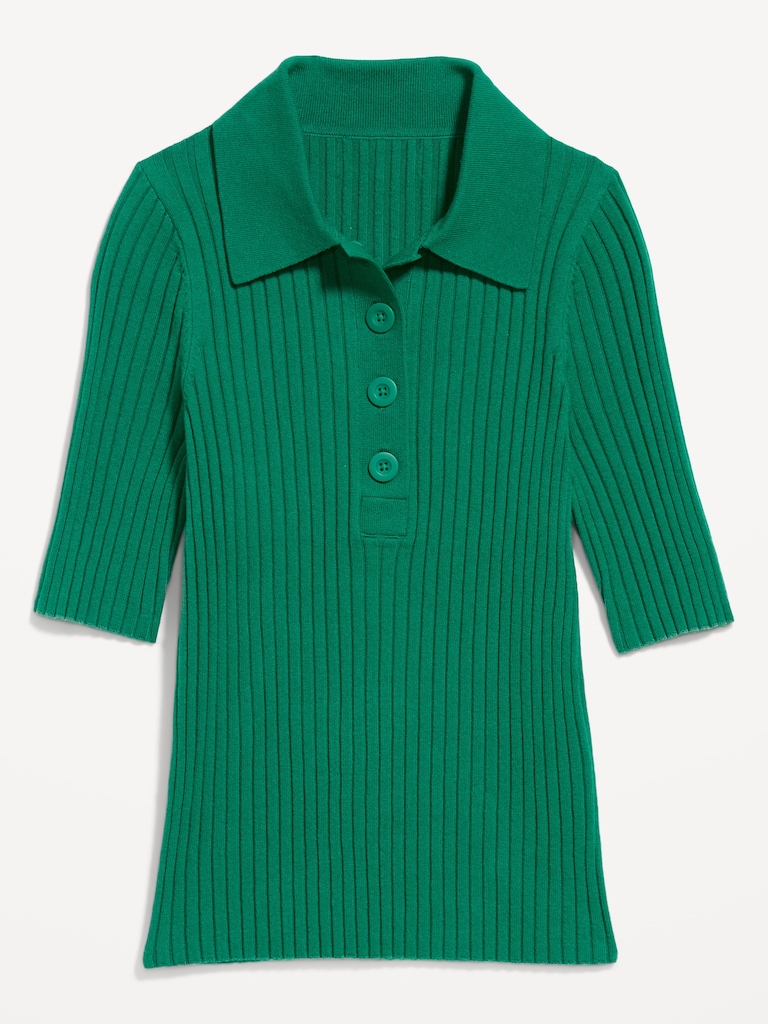 Short-Sleeve Ribbed Polo