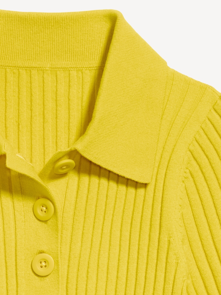 Short-Sleeve Ribbed Polo
