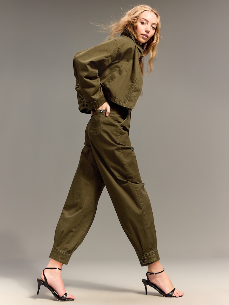 Old Navy x Christopher John Rogers Mock-Neck Bomber Jacket