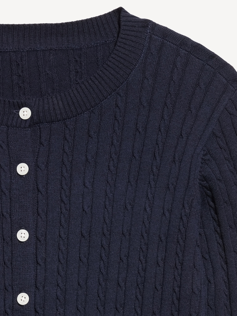 SoSoft Crew-Neck Cardigan Sweater