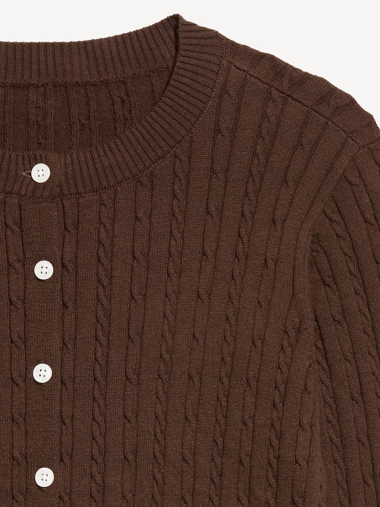 SoSoft Crew-Neck Cardigan Sweater