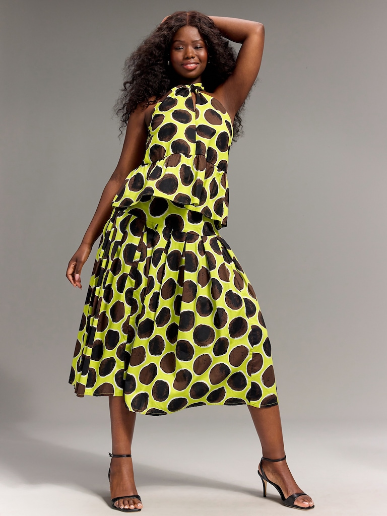 Old Navy x Christopher John Rogers Halter Peplum Top