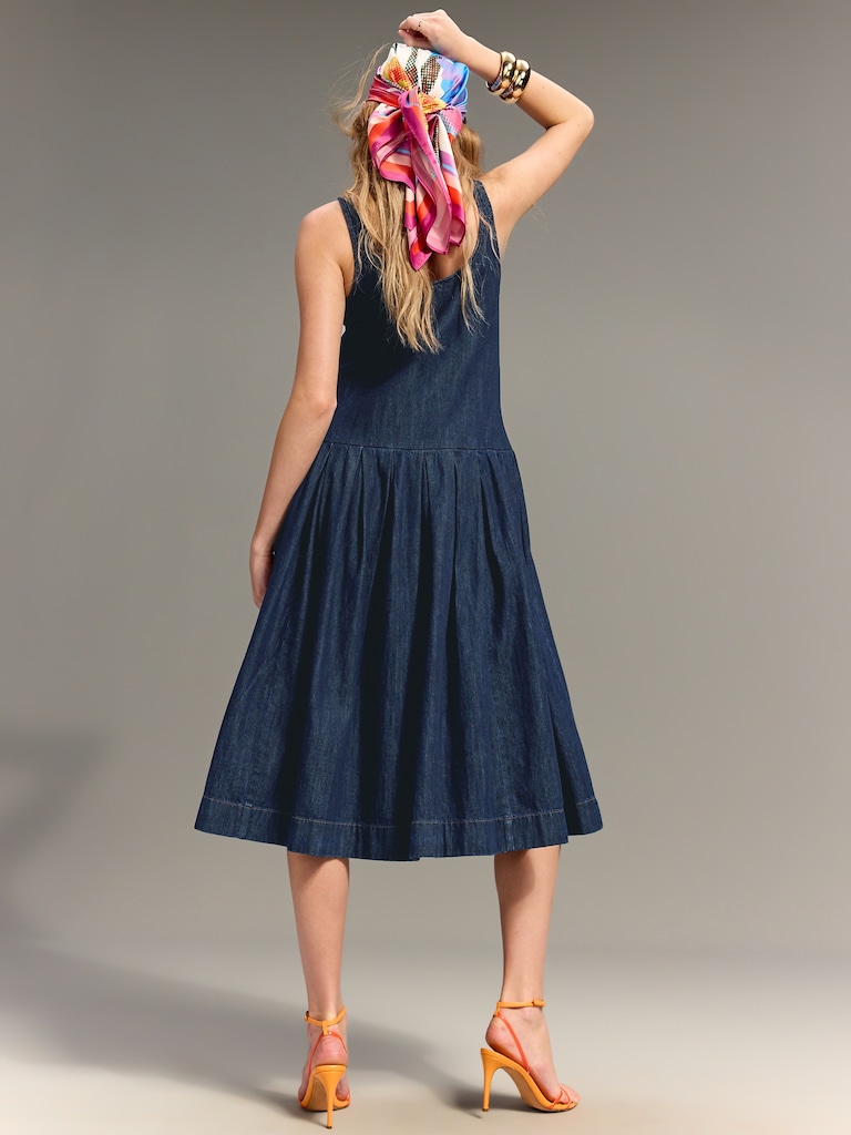 Old Navy x Christopher John Rogers Drop-Waist Jean Dress