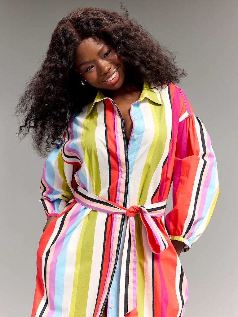 Old Navy x Christopher John Rogers Maxi Shirt Dress