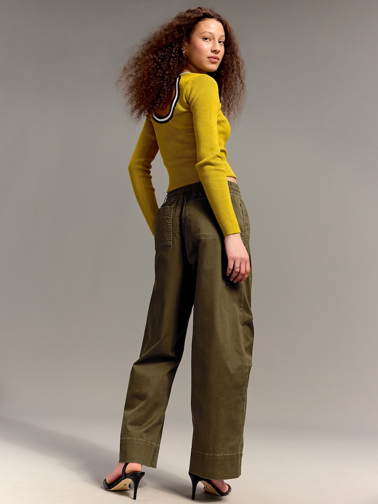 Old Navy x Christopher John Rogers High-Waisted Pull-On Utility Barrel Pants