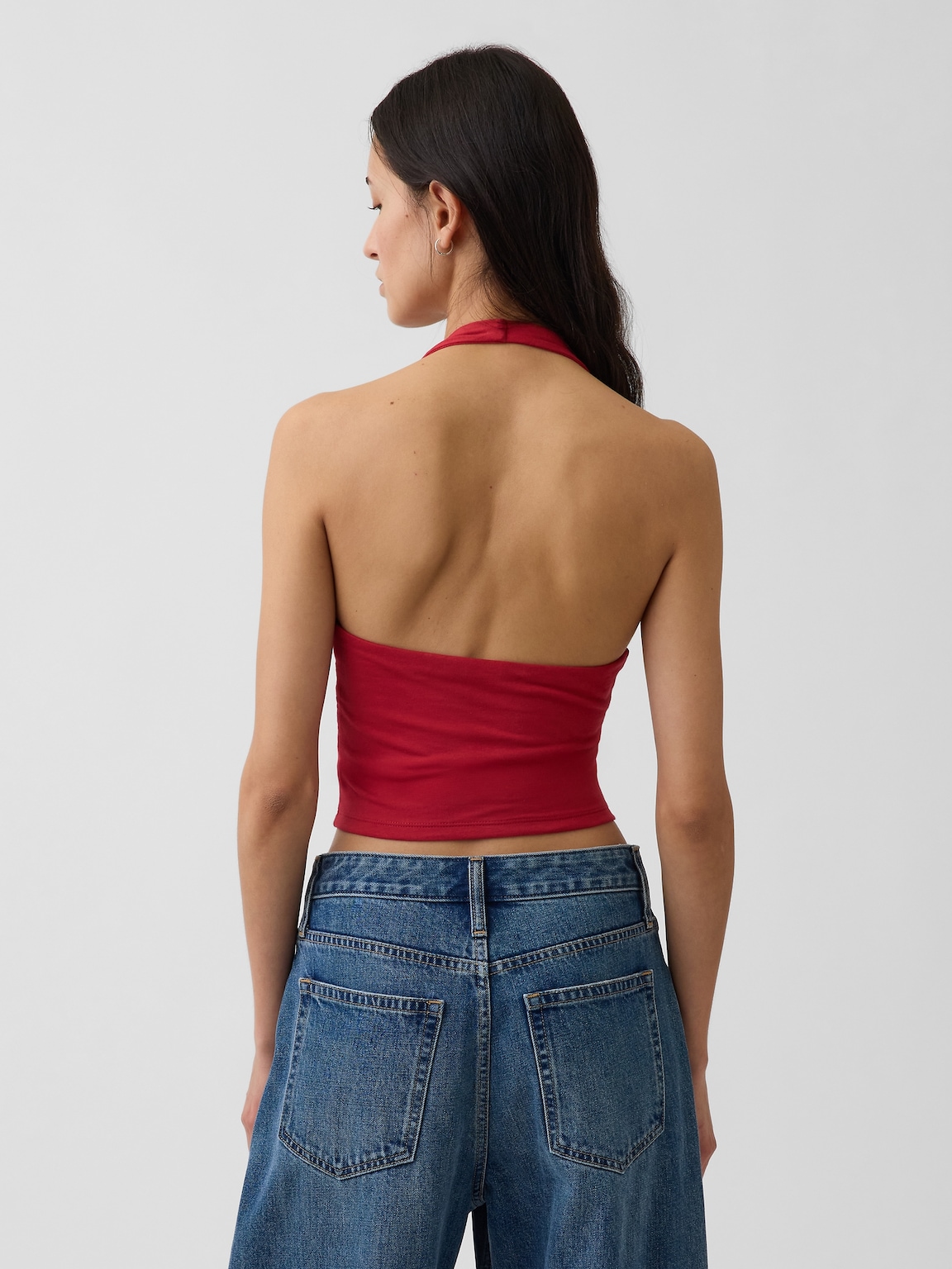 CloseKnit Halter Crop Top