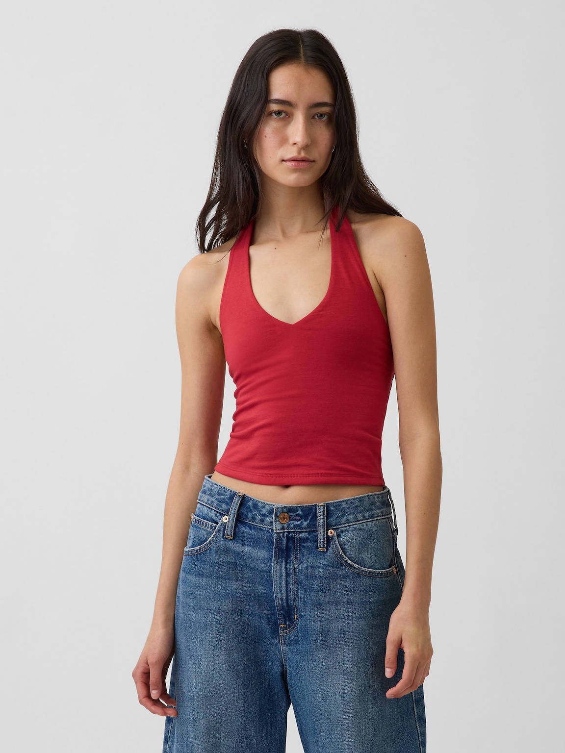 CloseKnit Halter Crop Top