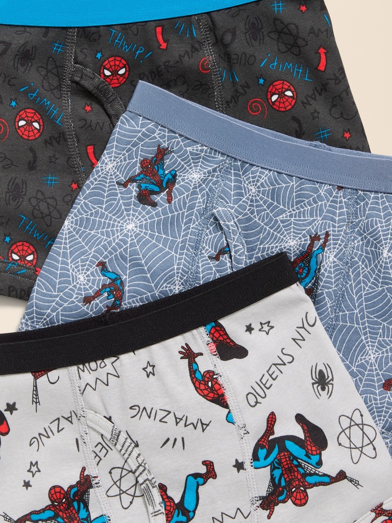 Old Navy x Marvel Spider-Man Boxer-Briefs Underwear 3-Pack for Toddler Boys