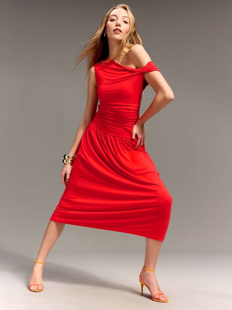 Old Navy x Christopher John Rogers One-Shoulder Maxi Dress