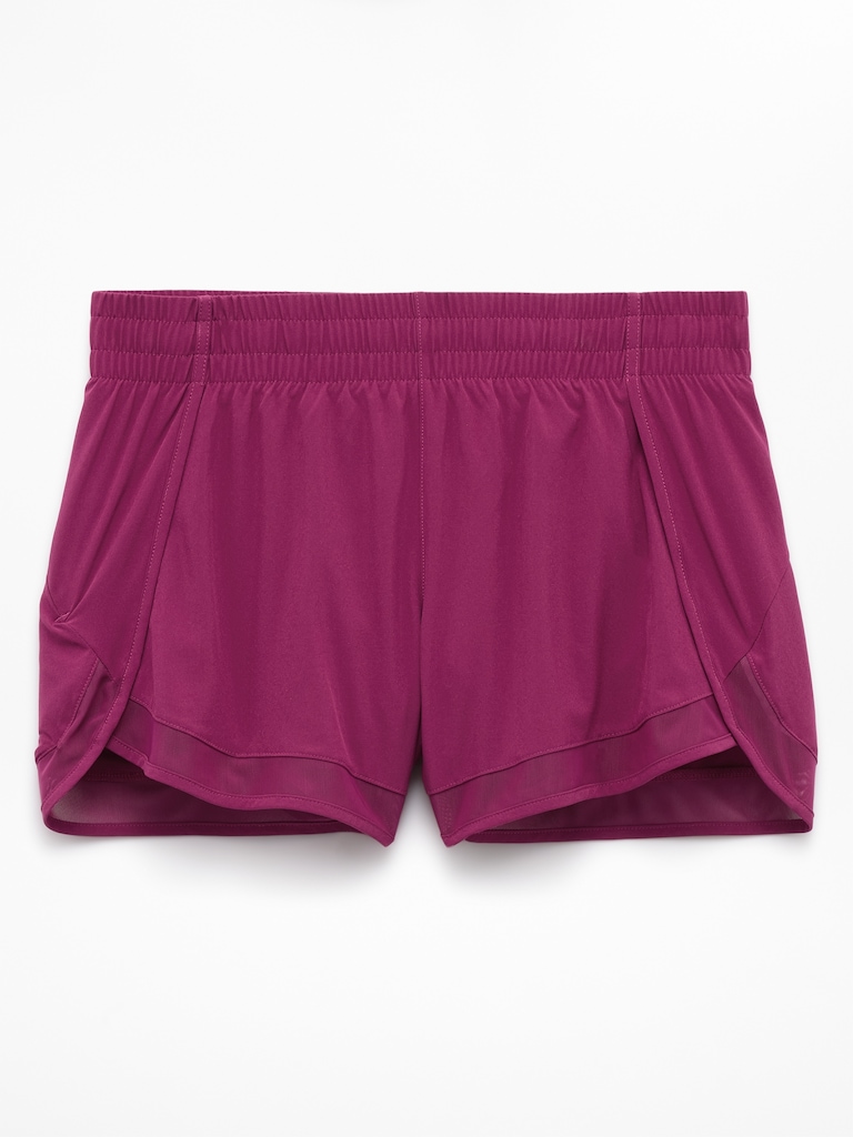 Mesh Racer Run Mid Rise 4" Short