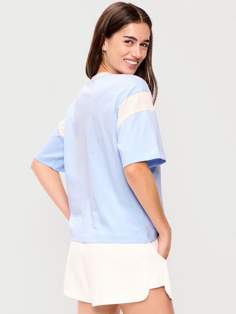 Short-Sleeve Loose Crew-Neck T-Shirt